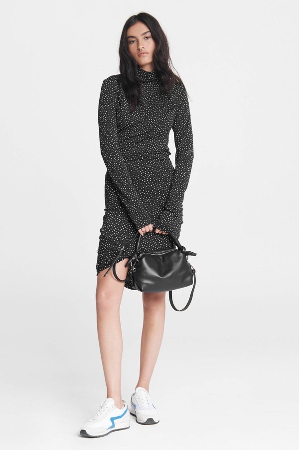 knee length dresses for ladies Rag & Bone Brigette Dress in Black main image 0
