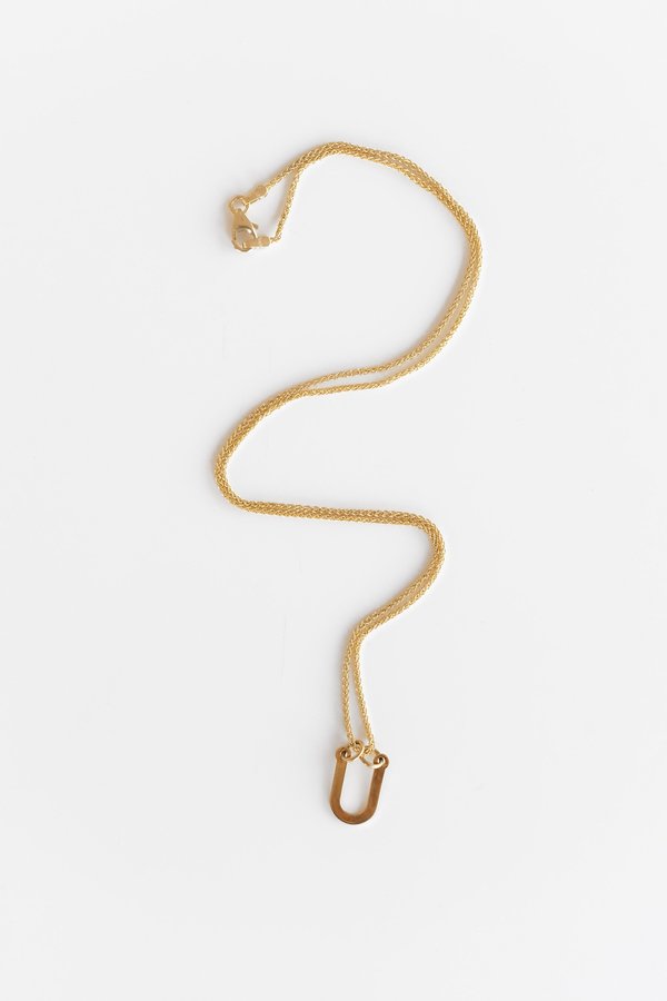 Vintage 9K SMALL U CHARM - 9k Gold Vintage 9K SMALL U CHARM - 9k Gold