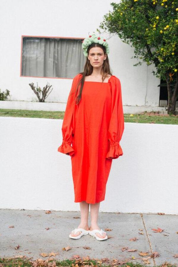 selena orange dress The SELENA mini dress 