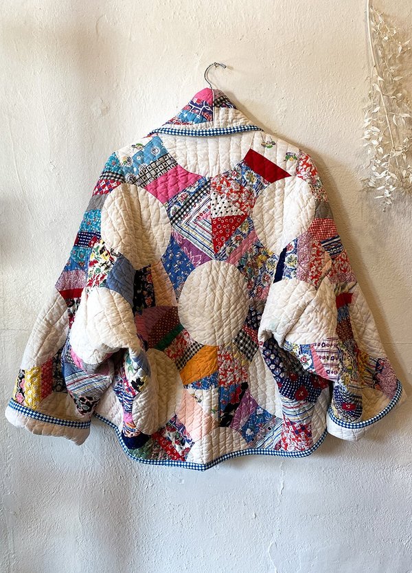 Vintage Lady Lancaster Quilt Jacket 