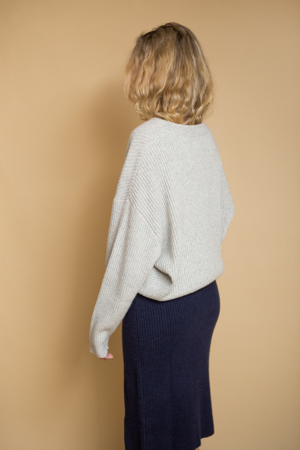 Just Female Corn Knit Light Fog Garmentory