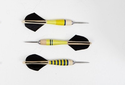 FREDERICKS & MAE Handspun Darts, Set of 3 FREDERICKS & MAE Handspun Darts, Set of 3