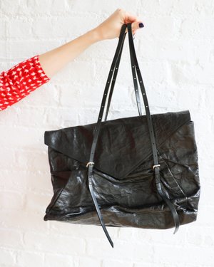 pre-loved] Maison Martin Margiela Envelope Shoulder Bag - Black