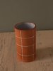 The Pursuits of Happiness Grid Vase - Warm Orange - Thumbnail 3