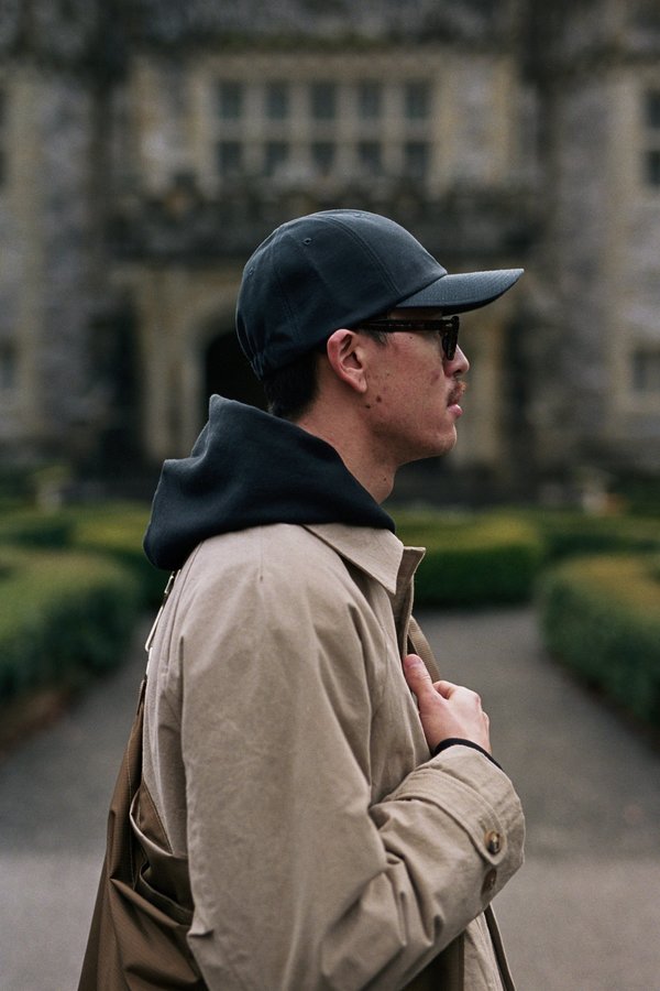 Found Feather 6 Panel Reverse Cotton Sateen Baseball Hat - Navy