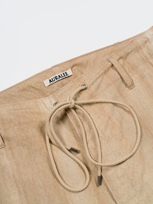 Auralee Nylon Streak Dyed Fatigue Pants - Light Beige | Garmentory