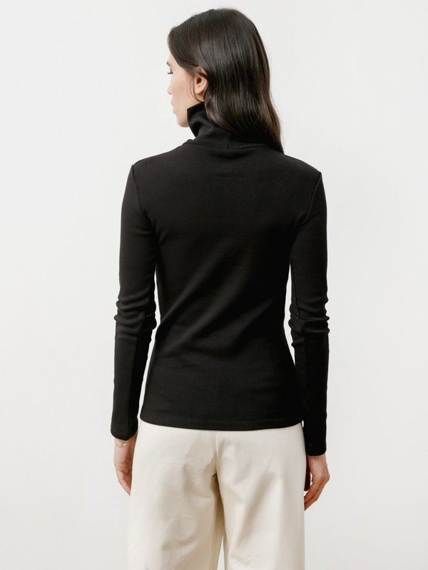 Priory Torretto Turtleneck - Stretch Knit Black Priory Torretto Turtleneck - Stretch Knit Black
