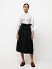 Hache Knit Combo Kilt skirt - Black/Navy - Thumbnail 1