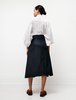Hache Knit Combo Kilt skirt - Black/Navy - Thumbnail 4