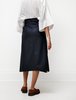 Hache Knit Combo Kilt skirt - Black/Navy - Thumbnail 5