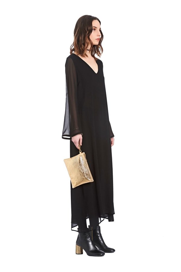 formal classy black tie dresses Berylove Women Mermaid Black Tie Dress with Slit Halter Ruffle Long Formal Dress, satin color / custom main image 0