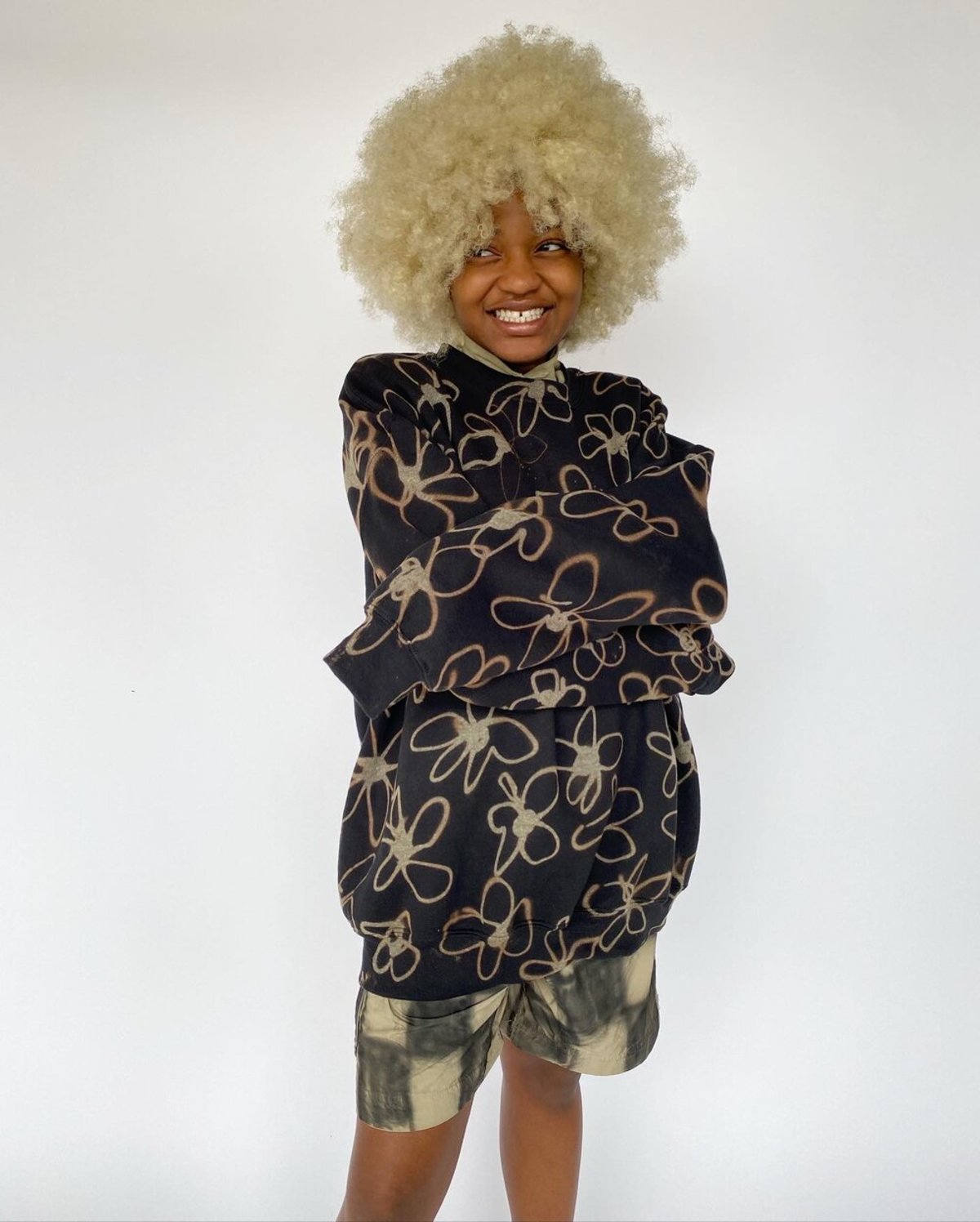 Alexa Stark Flower Crewneck Sweater - Image 2 of 2