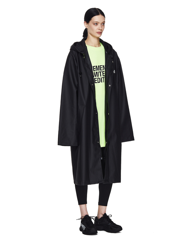 Vetements Black Limited Edition Printed Raincoat | Garmentory