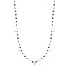 Gigi Clozeau 21.7" Mini Gigi 5 Diamond Necklace - Lapis/Yellow Gold - Thumbnail 1