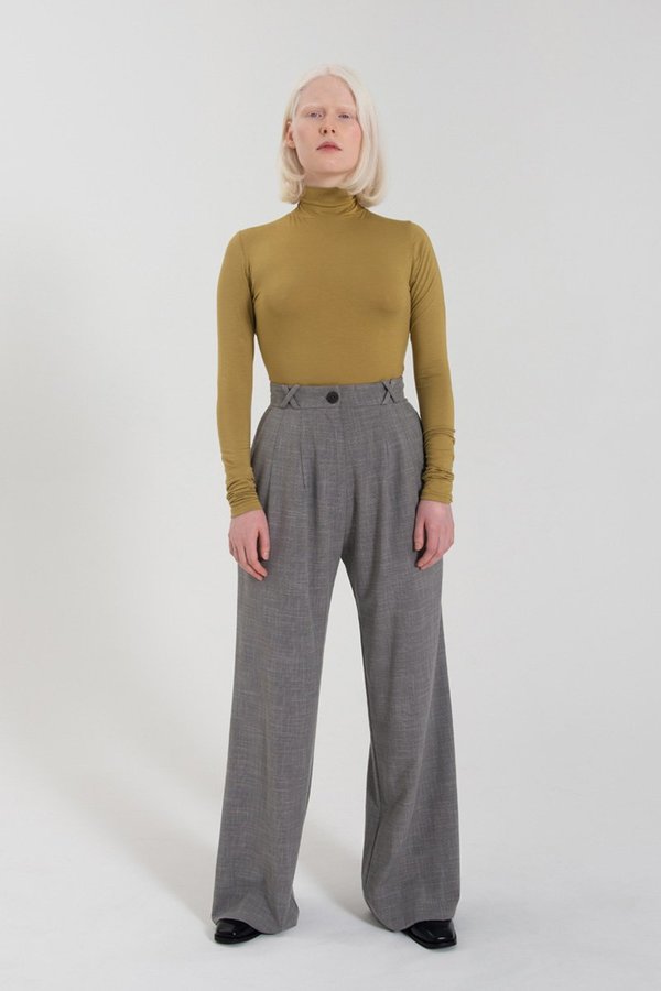Limb The Label Diana Pant - Grey Mini Houndstooth Limb The Label Diana Pant - Grey Mini Houndstooth