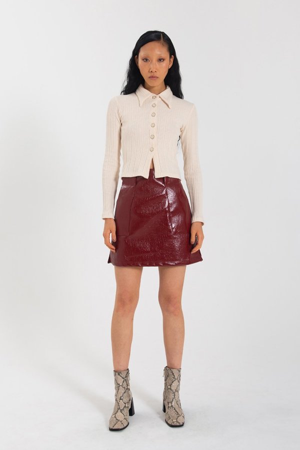 Limb The Label Nina Skirt - Crimson PVC Limb The Label Nina Skirt - Crimson PVC