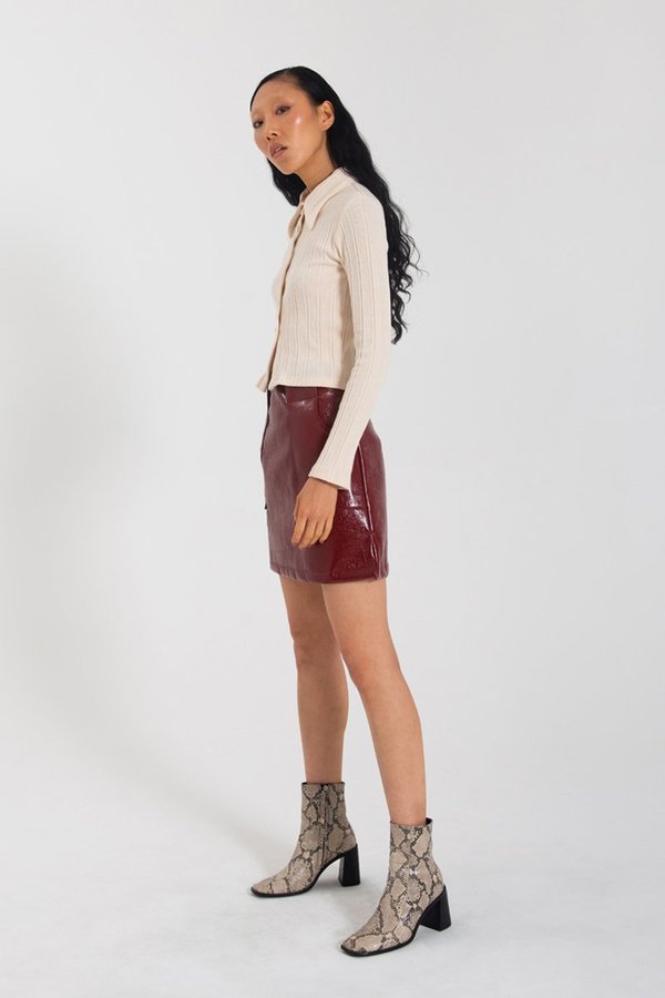 Limb The Label Nina Skirt - Crimson PVC Limb The Label Nina Skirt - Crimson PVC