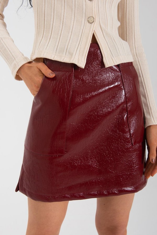 Limb The Label Nina Skirt - Crimson PVC Limb The Label Nina Skirt - Crimson PVC