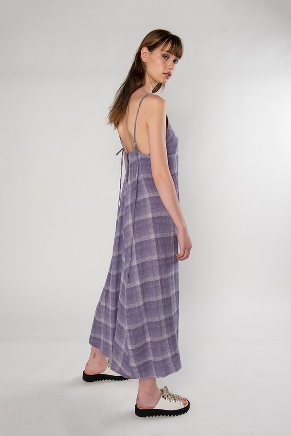 Limb The Label Shaye Dress - Mauve Check Limb The Label Shaye Dress - Mauve Check