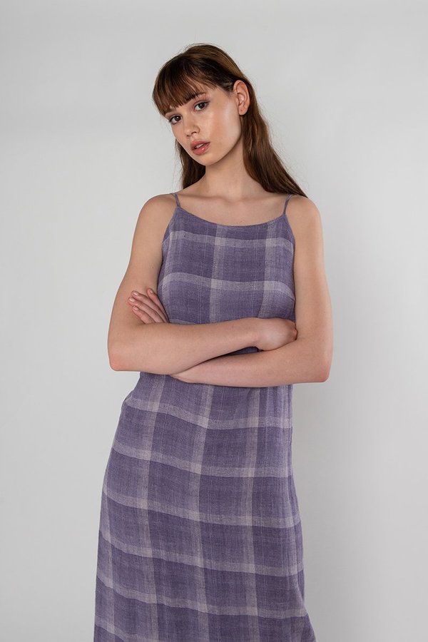 Limb The Label Shaye Dress - Mauve Check Limb The Label Shaye Dress - Mauve Check
