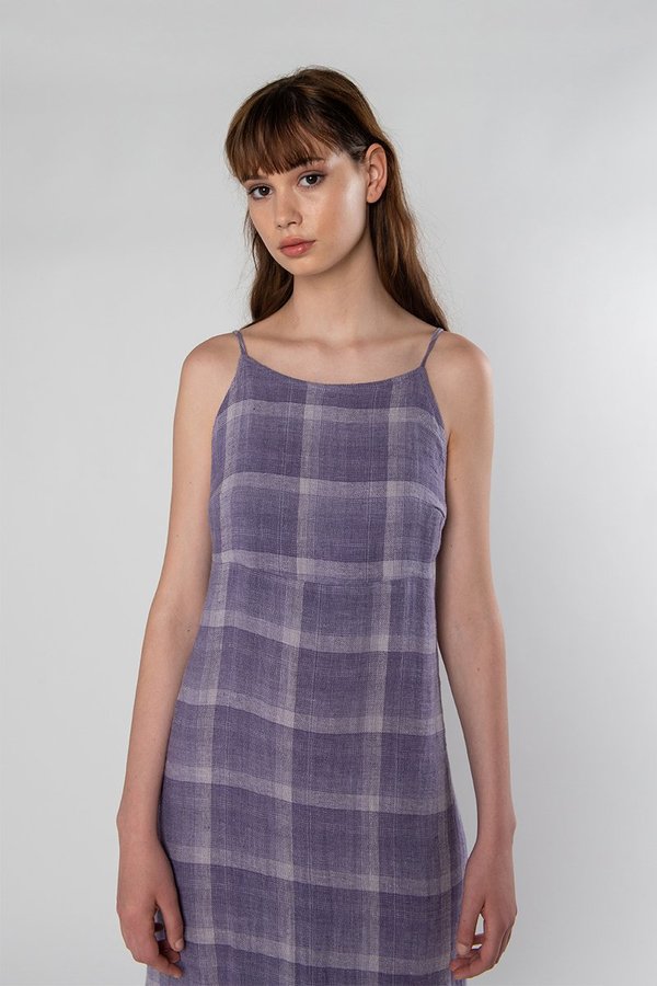 Limb The Label Shaye Dress - Mauve Check Limb The Label Shaye Dress - Mauve Check