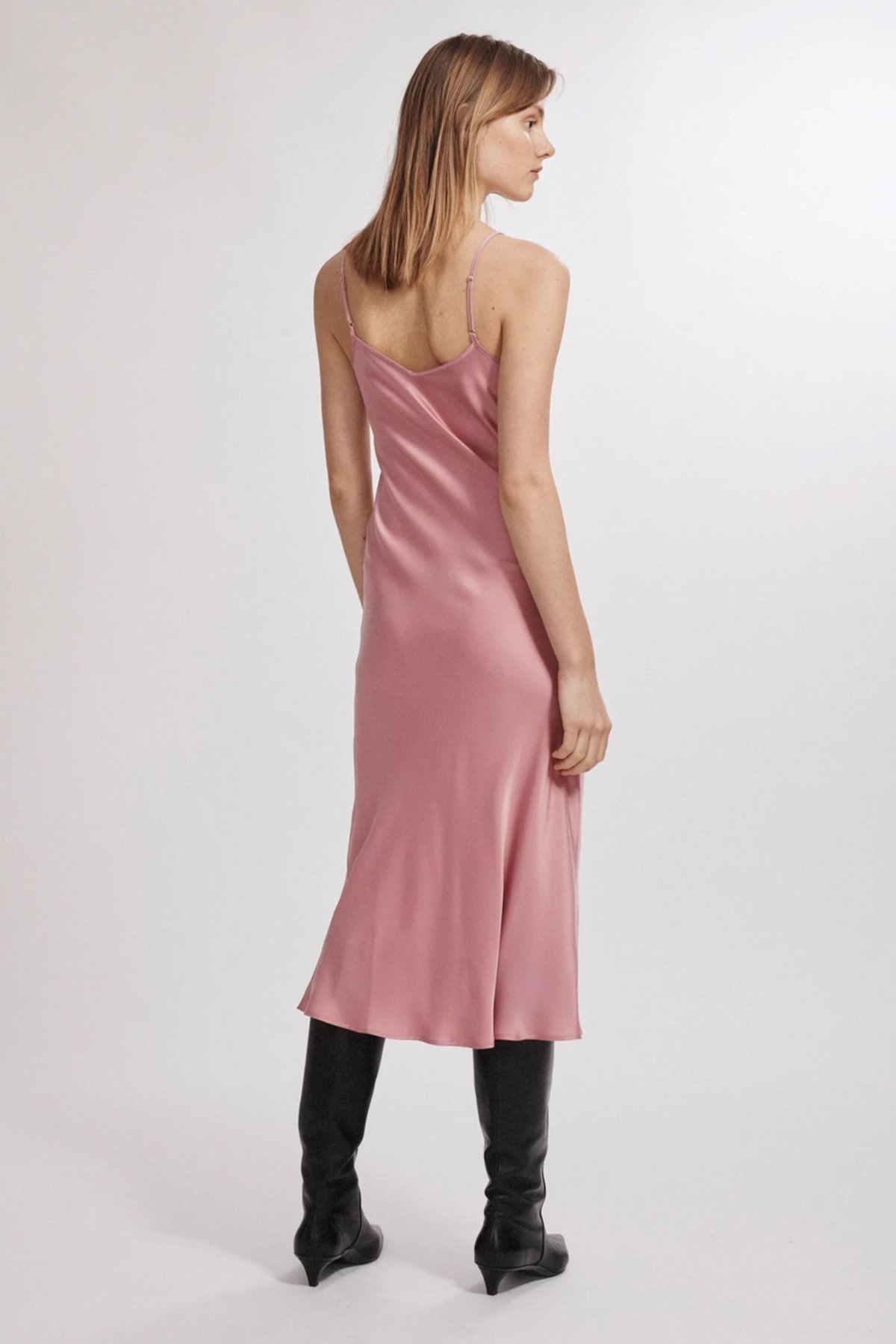 Silk Laundry 90s Silk Slip dress - Pink | Garmentory