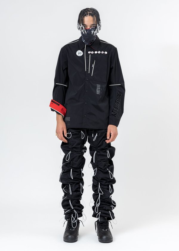 99%is GOBCHANG Pants - Black/White | Garmentory