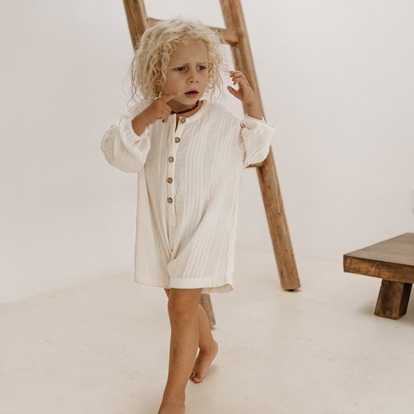 Kids Illoura Husk Romper - Off-White Kids Illoura Husk Romper - Off-White