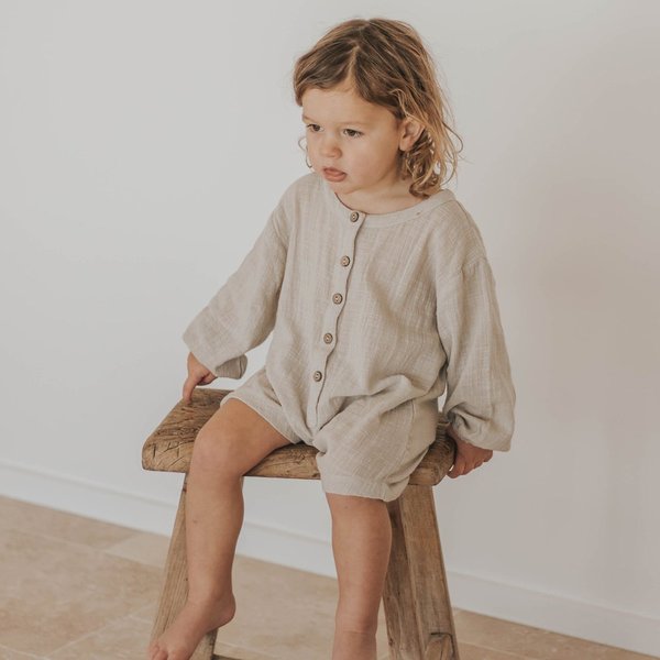 Illoura Husk Romper - Natural Illoura Husk Romper - Natural
