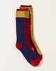 UNISEX Kapital Gabbeh Patchwork Socks - Red - Thumbnail 1