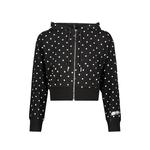 Adam Selman Sport Shrunken Hoodie - Black Polka Dot Adam Selman Sport Shrunken Hoodie - Black Polka Dot