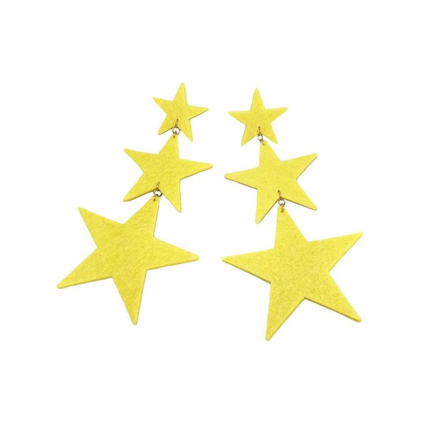 Dady Bones Triple Star Earrings Dady Bones Triple Star Earrings