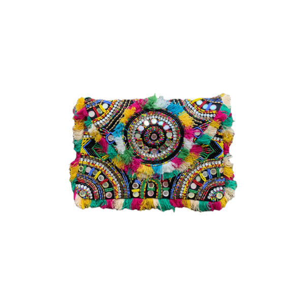 Farm Stand Hand Embellished Clutch - Multicolor Farm Stand Hand Embellished Clutch - Multicolor