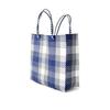 Letra Medium Mercado Bag - Navy Check  - Thumbnail 1
