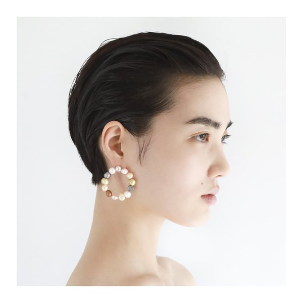 Mirit Weinstock Pearl Hoops - Natural Mirit Weinstock Pearl Hoops - Natural