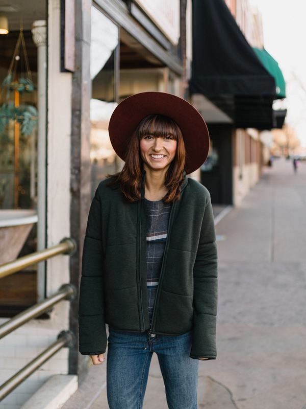 thread and supply zip up jacket