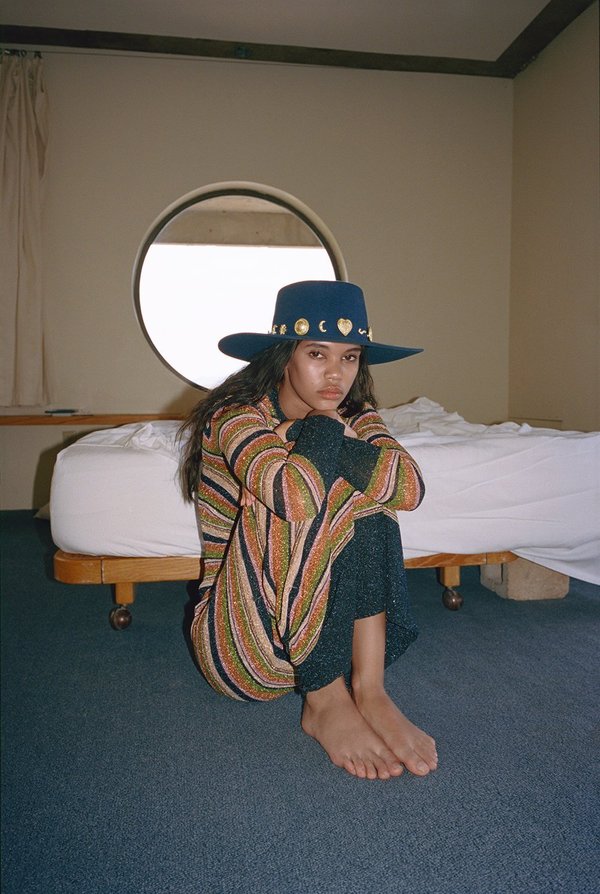 Lack Of Color The Cosmic Boater Hat - Navy | Garmentory