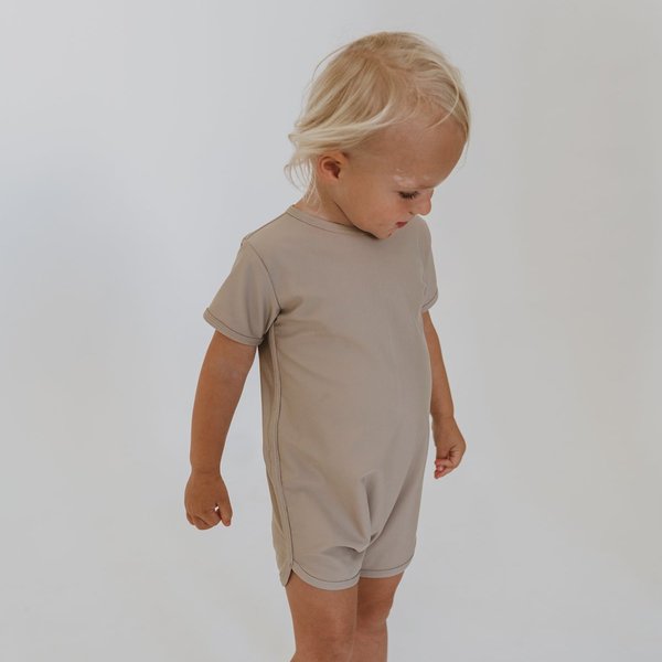 Kids Illoura Wren Swimsuit - Pale Khaki Kids Illoura Wren Swimsuit - Pale Khaki