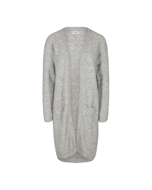 Minimum Kerstin Cardigan - Light Grey Melange Minimum Kerstin Cardigan - Light Grey Melange