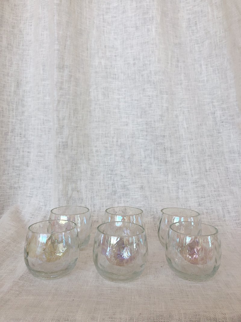 Vintage Carnival Glass Punch Bowl Set