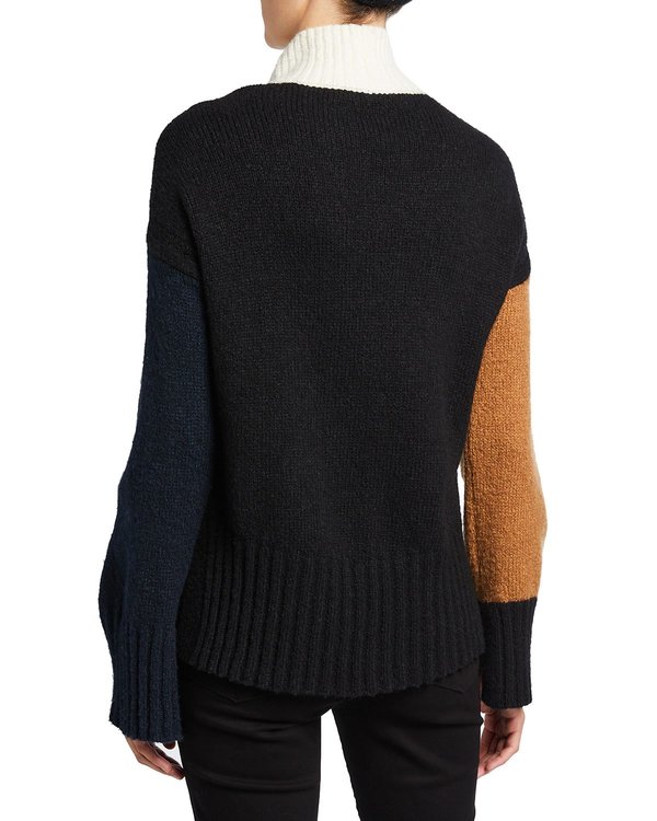frame color block sweater