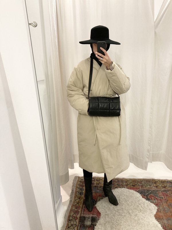 AMOMENTO Amomento Goose Down Muffler on Garmentory 引きクーポン AMOMENTO GOOSE DOWN MUFFLER PUFFER ダウンジャケット