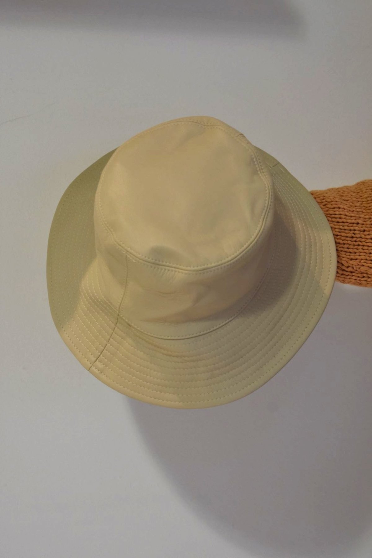 Clyde Lambskin Ebi Bucket Hat - Bone | Garmentory