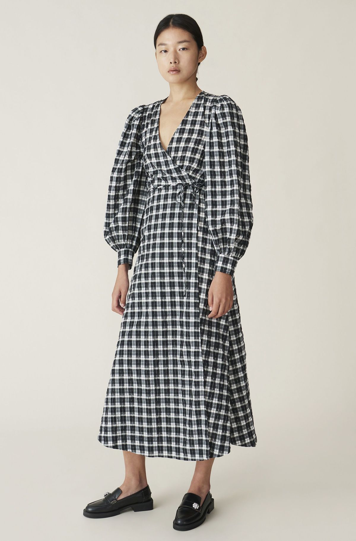 Ganni-Seersucker-Wrap-Dress-