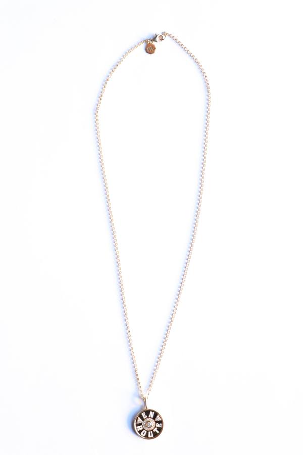 Marlo Laz Mini En Route Coin Necklace Marlo Laz Mini En Route Coin Necklace