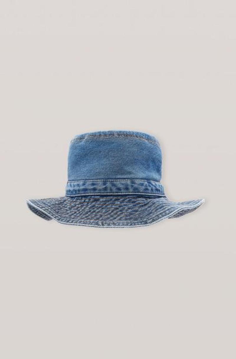 Ganni Washed Denim Hat | Garmentory