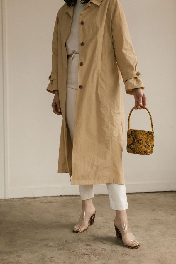 Georgia Jay Baby Ombra bag - Mustard Python