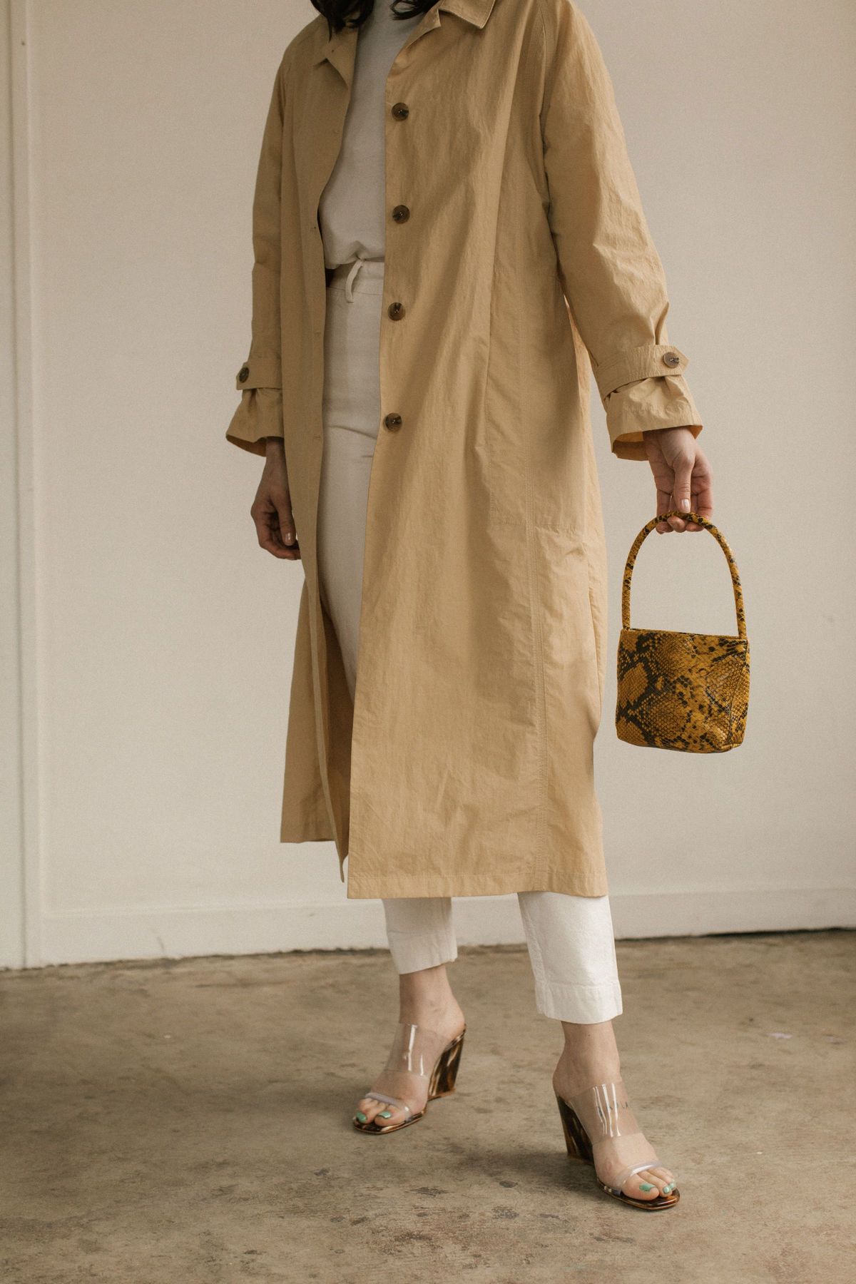 Georgia Jay Baby Ombra bag - Mustard Python - Image 1 of 3