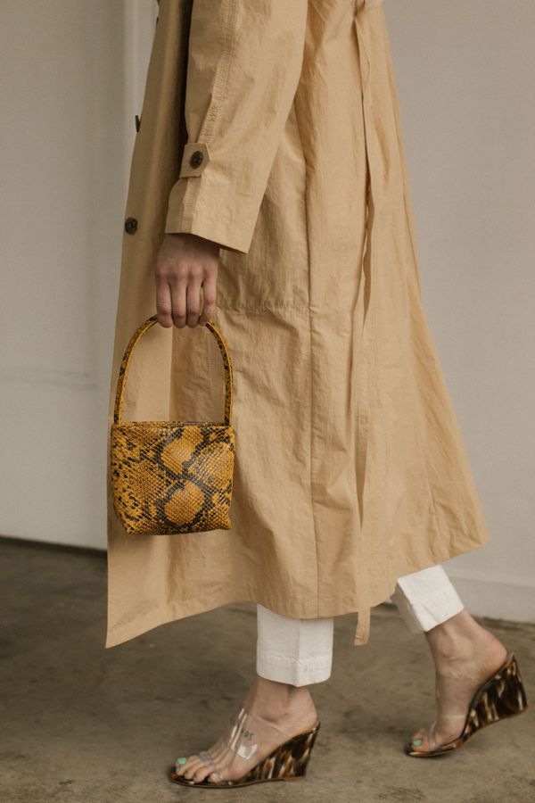 Georgia Jay Baby Ombra bag - Mustard Python