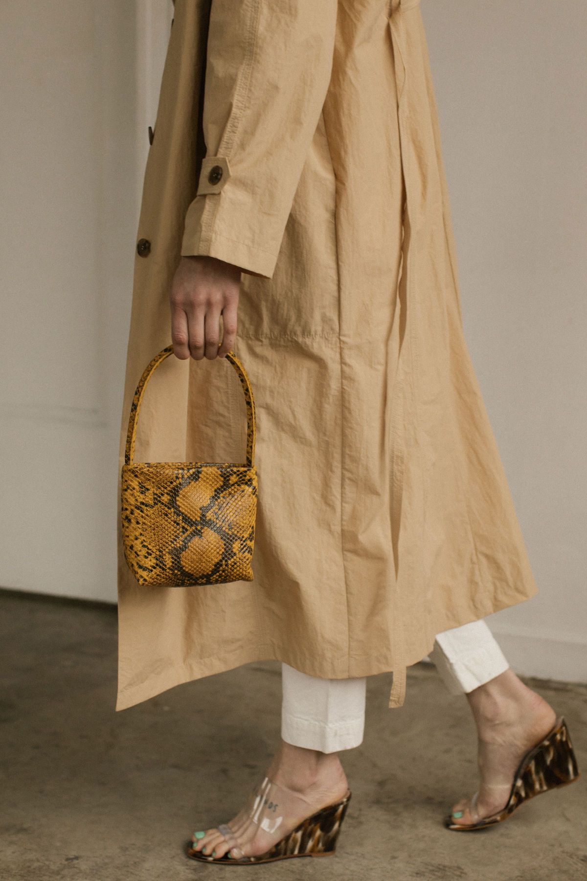 Georgia Jay Baby Ombra bag - Mustard Python - Image 2 of 3